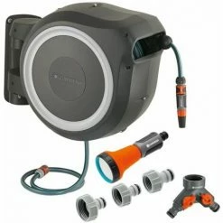 Großhandel 🛒 Gardena Wandschlauchbox RollUP L 30 M Inkl. Brause, Anschlüssen, 2-Wege-Ventil 🧨