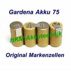 Schlussverkauf ⭐ GARDENA Accu 75 Akku 4,8V 1,5 Ah NiCd Markenzellen Für Original Lader 😍