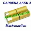 Brandneu ⭐ GARDENA Accu 4 Akku 4,8V 1,5 Ah NiCd Original Markenzellen Für Original Lader ✨