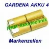 Billig 😍 GARDENA Accu 4 Akku 4,8V 3 Ah NiMh Markenzellen Für Original Lader ✔️