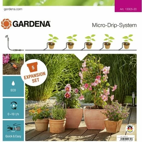 GARDENA Micro-Drip System Erweiterungsset Pflanztöpfe 13 mm (1/2") Ø Schlauchlänge: 5 m 13005-20 Beste Bewertungen von 💯 GARDENA Micro-Drip System Erweiterungsset Pflanztöpfe 13 Mm (1/2") Ø Schlauchlänge: 5 M 13005-20 🌟 -GARDENA SHOP 46078385 1