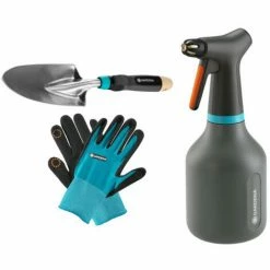 Blitzangebot ❤️ Pack GARDENA Spritzgerät Mit Abzug - Umsetzgerät - Gartenhandschuhe - Gröe S 🌟